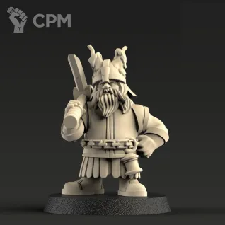 Описание картинки Dwarf Miners / отряд Гномов Рудокопов от 3Д печать миниатюр по цене 986руб | Свободный Рынок Миниатюр - СРМ