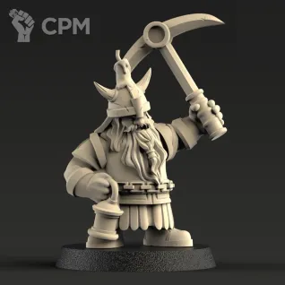 Описание картинки Dwarf Miners / отряд Гномов Рудокопов от 3Д печать миниатюр по цене 986руб | Свободный Рынок Миниатюр - СРМ