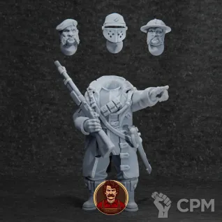 Описание картинки TRENCH CRUSADE - PRINCIPALITY OF NEW ANTIOCH - LIEUTENANT SET от Manufactorum76 по цене 3 000руб | Свободный Рынок Миниатюр - СРМ