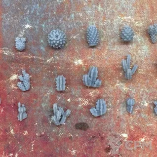 Описание картинки Маленькие кактусы|Baby Cactus от Логово Каракатицы  по цене 185руб | Свободный Рынок Миниатюр - СРМ