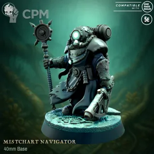 Описание картинки Mistchart Navigator (The Ventscourge Salvagers) от Орки с наГорки по цене 250руб | Свободный Рынок Миниатюр - СРМ