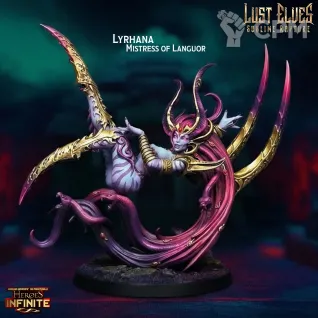 Описание картинки Lyrhana Mistress of Languor от WebWay 3D по цене 350руб | Свободный Рынок Миниатюр - СРМ