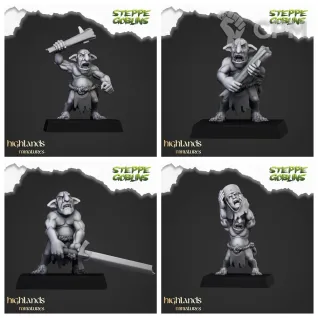 Описание картинки Steppe Goblors от 3DPrintClub по цене 148руб | Свободный Рынок Миниатюр - СРМ