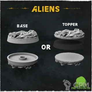 Описание картинки Aliens Топперы от Studio Cockatoo по цене 3 850руб | Свободный Рынок Миниатюр - СРМ