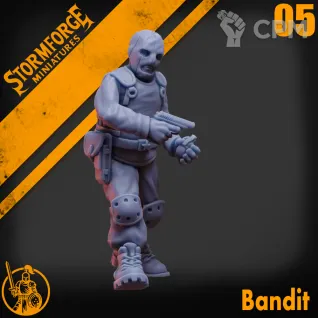 Описание картинки Bandit 05 от PocketSized Prints по цене 170руб | Свободный Рынок Миниатюр - СРМ