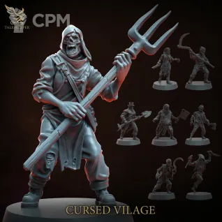 Описание картинки CURSED VILLAGE от Manufactorum76 по цене 1 200руб | Свободный Рынок Миниатюр - СРМ