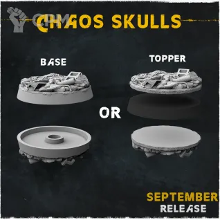 Описание картинки Chaos Skulls Топперы от Studio Cockatoo по цене 3 850руб | Свободный Рынок Миниатюр - СРМ