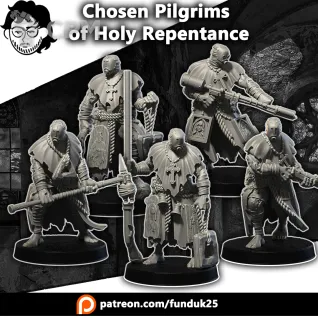 Описание картинки Chosen Pilgrims от Manufactorum76 по цене 800руб | Свободный Рынок Миниатюр - СРМ