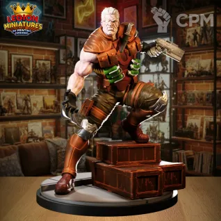 Описание картинки Cable - Marvel Crisis Protocol от Critical Print по цене 240руб | Свободный Рынок Миниатюр - СРМ