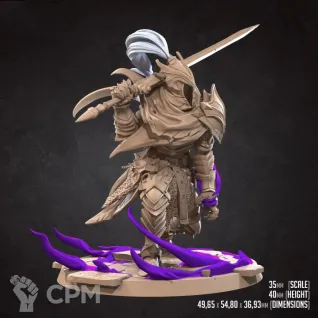 Описание картинки АРТОРИАС  (Dark Souls) путник бездны, масштаб 35мм от Mind Mash print  по цене 790руб | Свободный Рынок Миниатюр - СРМ