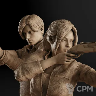 Описание картинки Leon and Claire Диорама (Resident Evil) от GAS3TXD  по цене 14 900руб | Свободный Рынок Миниатюр - СРМ