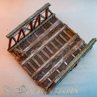 Описание картинки Железнодорожны мост ✠ TRENCH CRUSADE от Big Brain Terrain по цене 5 150руб | Свободный Рынок Миниатюр - СРМ