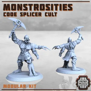 Описание картинки Code Splicers Monstrosities от PocketSized Prints по цене 1 900руб | Свободный Рынок Миниатюр - СРМ