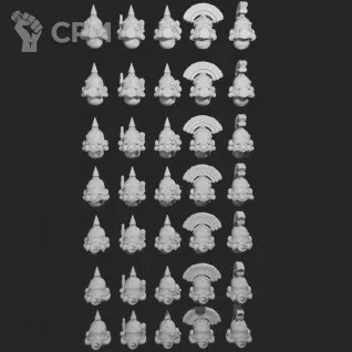 Описание картинки Death Guard Heads от Saudad по цене 300руб | Свободный Рынок Миниатюр - СРМ
