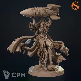 Описание картинки Mortar Enchantress от Manufactorum76 по цене 175руб | Свободный Рынок Миниатюр - СРМ