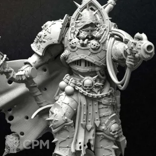 Описание картинки Mortarion, Primarch of the Death Guard Legion от 3D Print Workshop по цене 928руб | Свободный Рынок Миниатюр - СРМ