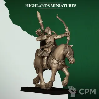 Описание картинки Mounted Feral Archers от Manufactorum76 по цене 3 250руб | Свободный Рынок Миниатюр - СРМ