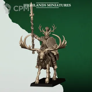 Описание картинки FERAL ELF LORD ON FERAL STAG от Manufactorum76 по цене 500руб | Свободный Рынок Миниатюр - СРМ