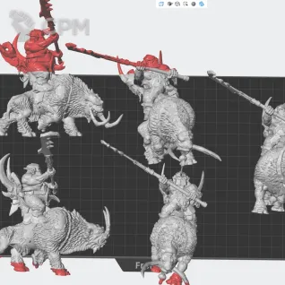 Описание картинки Mournfang Pack от White Rhino по цене 1 499руб | Свободный Рынок Миниатюр - СРМ