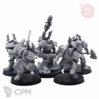 Описание картинки Комплект миниатюр Skullraisers Squad от Артель W по цене 3 188руб | Свободный Рынок Миниатюр - СРМ