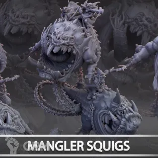 Описание картинки Mangler Squigs от Naggaroth Night по цене 2 500руб | Свободный Рынок Миниатюр - СРМ