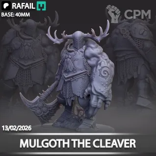 Описание картинки Mulgoth the Cleaver от Naggaroth Night по цене 600руб | Свободный Рынок Миниатюр - СРМ