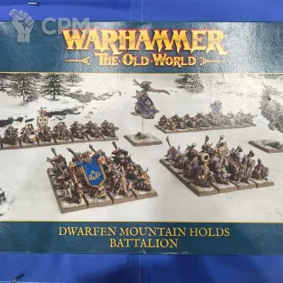 Описание картинки TOW: Dwarfen Mountain Holds Battalion от Akella по цене 18 000руб | Свободный Рынок Миниатюр - СРМ