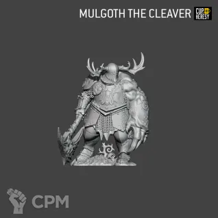 Описание картинки Mulgoth the Cleaver от Cup of Heresy по цене 250руб | Свободный Рынок Миниатюр - СРМ