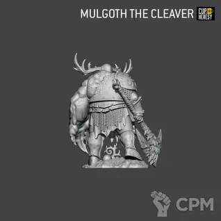 Описание картинки Mulgoth the Cleaver от Cup of Heresy по цене 250руб | Свободный Рынок Миниатюр - СРМ