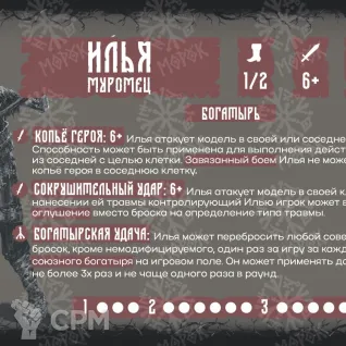 Описание картинки МОРОК: миниатюры Илья Муромец и Соловей Разбойник от MinisMaker по цене 1 200руб | Свободный Рынок Миниатюр - СРМ