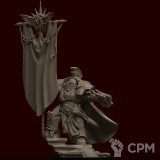 Описание картинки Herald In Terminator Armour от MrMetalHorror по цене 450руб | Свободный Рынок Миниатюр - СРМ