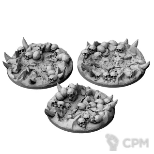 Описание картинки Chaos Skulls X3 Topper 40 мм от 3D Print Workshop по цене 297руб | Свободный Рынок Миниатюр - СРМ