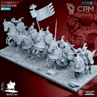 Описание картинки Bretonnia Reiksguard Heavy Knights от Barduck Miniatures по цене 1 890руб | Свободный Рынок Миниатюр - СРМ