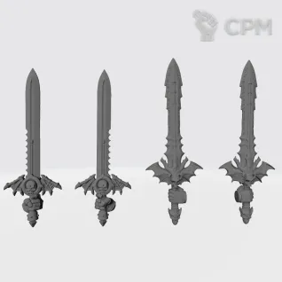 Описание картинки Night Lords PowerSwords от Стальные Небеса по цене 150руб | Свободный Рынок Миниатюр - СРМ