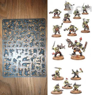 Описание картинки Armageddon: 10 Ork Boyz + 5 Gretchins от GLOM по цене 3 500руб | Свободный Рынок Миниатюр - СРМ