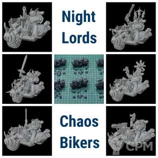 Описание картинки Chaos Bikers of Night  Lords от Стальные Небеса по цене 2 500руб | Свободный Рынок Миниатюр - СРМ