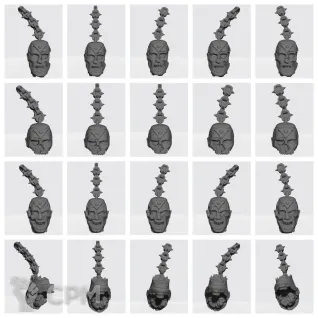 Описание картинки Heads on chain от Nocte Ferro по цене 100руб | Свободный Рынок Миниатюр - СРМ