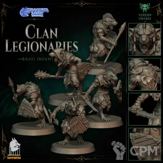 Описание картинки Clan Legionaries от Manufactorum76 по цене 750руб | Свободный Рынок Миниатюр - СРМ