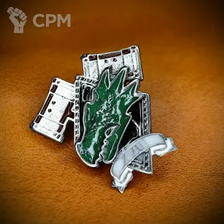 Описание картинки Значок XVIII - Salamanders (Саламандры) цветной от Game&Reality Studio по цене 800руб | Свободный Рынок Миниатюр - СРМ
