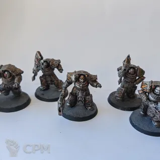 Описание картинки Iron Warriors Tartaros Terminator Squad (альтернативный) от Dan_the_man по цене 1 800руб | Свободный Рынок Миниатюр - СРМ
