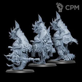 Описание картинки Набор миниатюр Дроны мёртвых волн, Foetid Bloat-drone от Brother Ork по цене 3 480руб | Свободный Рынок Миниатюр - СРМ