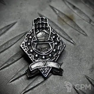 Описание картинки Значок X - Iron Hands (Железные руки) от Game&Reality Studio по цене 600руб | Свободный Рынок Миниатюр - СРМ