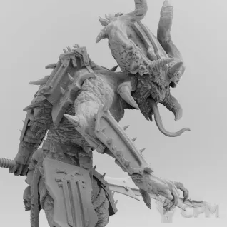 Описание картинки Bloodmaster Herald of Khorne от 3Д печать миниатюр по цене 317руб | Свободный Рынок Миниатюр - СРМ
