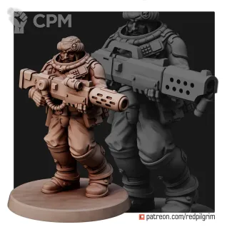 Описание картинки Командный отряд Пустынных ястребов Талларна / Warhammer 40k Астра Милитарум от Лавка Приключенца по цене 599руб | Свободный Рынок Миниатюр - СРМ
