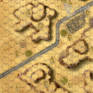 Описание картинки Burned Drive-in Map от Dwarf Pirate Foundry по цене 700руб | Свободный Рынок Миниатюр - СРМ