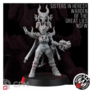 Описание картинки SISTERS IN HERESY WARDEN OF THE GREAT LIES от Zakat-3D по цене 175руб | Свободный Рынок Миниатюр - СРМ