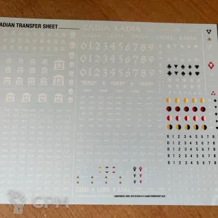 Описание картинки Cadian transfer sheet от zurdo по цене 400руб | Свободный Рынок Миниатюр - СРМ