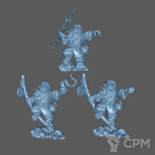 Описание картинки Дварф монах (Dwarf Monk) от Formosa Printing по цене 200руб | Свободный Рынок Миниатюр - СРМ