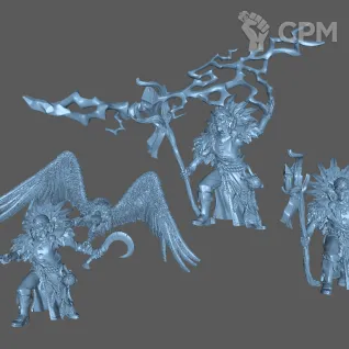 Описание картинки Гитьянки друид (Githyanki Druid) от Formosa Printing по цене 200руб | Свободный Рынок Миниатюр - СРМ