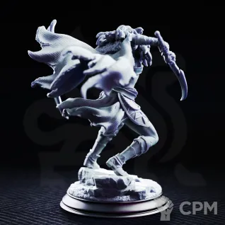 Описание картинки Drow Spider Rogue - Nara'zin от PocketSized Prints по цене 300руб | Свободный Рынок Миниатюр - СРМ